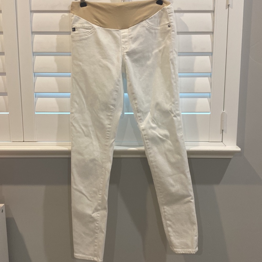 AG white maternity jeans